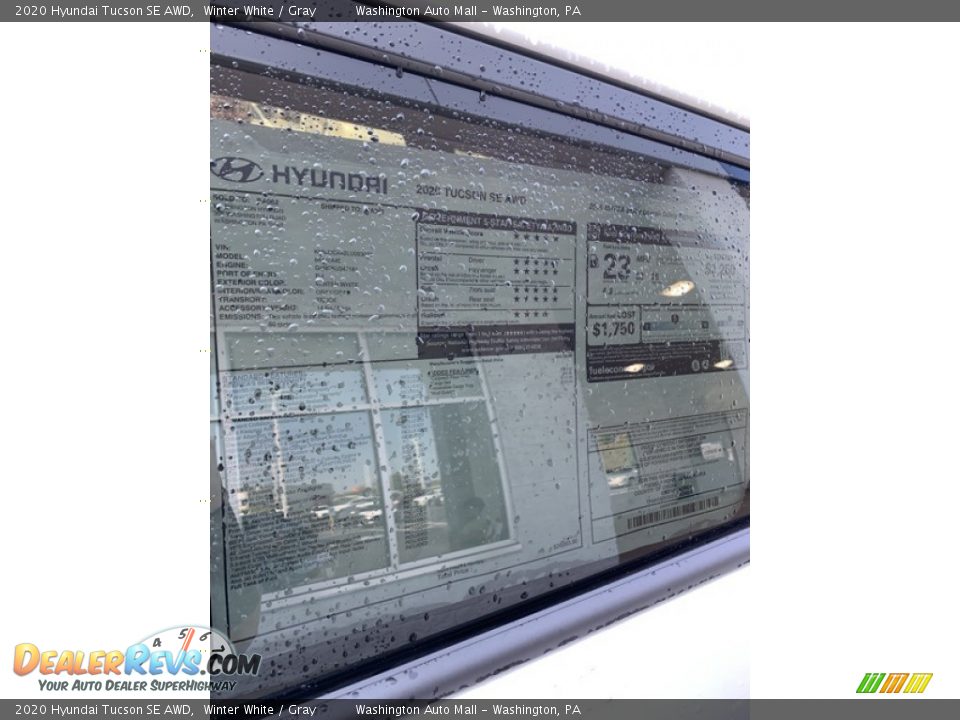 2020 Hyundai Tucson SE AWD Winter White / Gray Photo #16