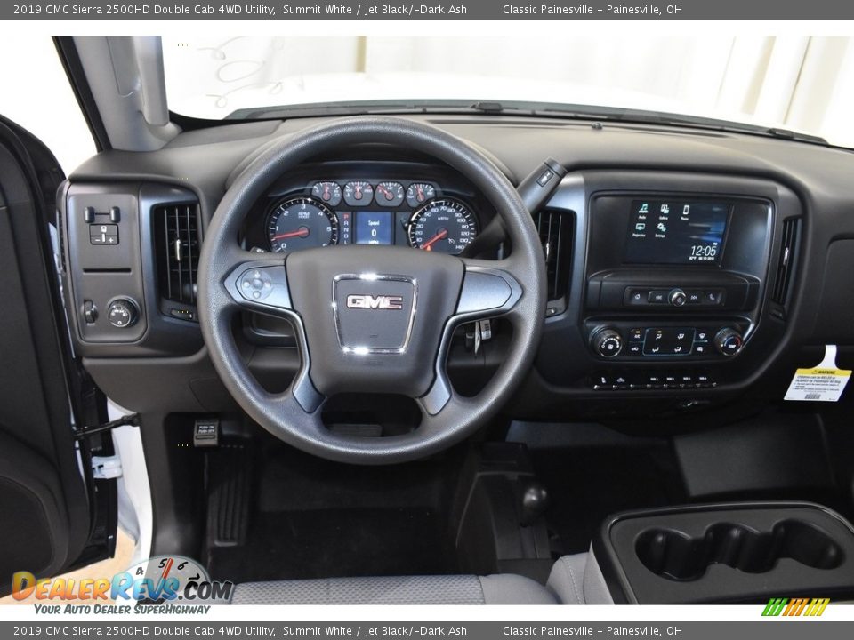2019 GMC Sierra 2500HD Double Cab 4WD Utility Summit White / Jet Black/­Dark Ash Photo #12