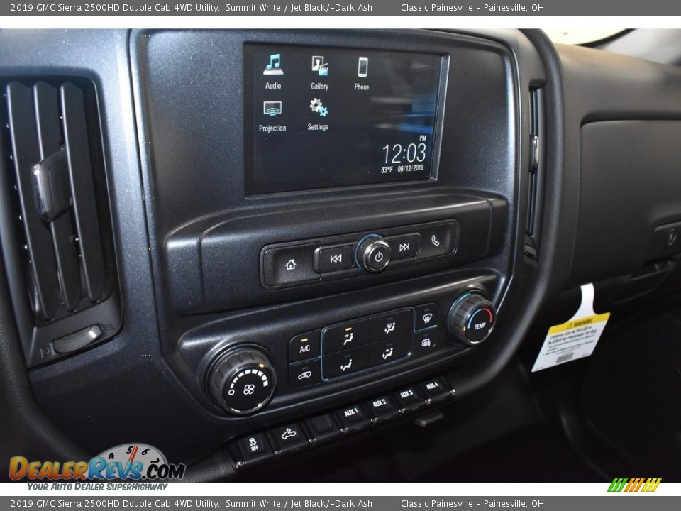 2019 GMC Sierra 2500HD Double Cab 4WD Utility Summit White / Jet Black/­Dark Ash Photo #13