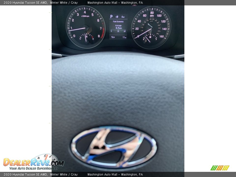 2020 Hyundai Tucson SE AWD Winter White / Gray Photo #31