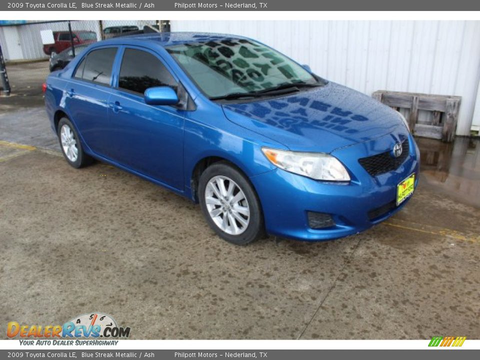 2009 Toyota Corolla LE Blue Streak Metallic / Ash Photo #2