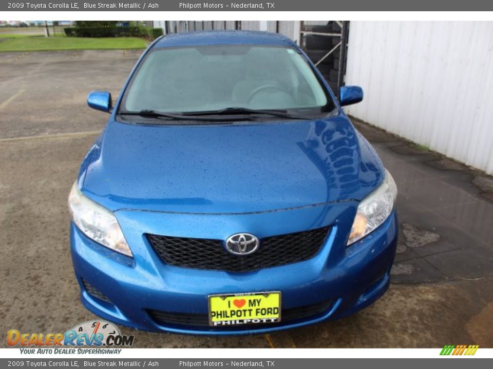 2009 Toyota Corolla LE Blue Streak Metallic / Ash Photo #3