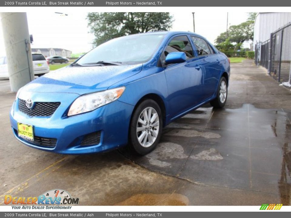 2009 Toyota Corolla LE Blue Streak Metallic / Ash Photo #4