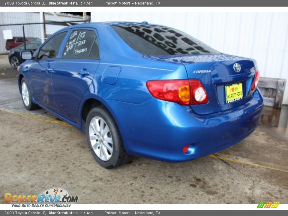 2009 Toyota Corolla LE Blue Streak Metallic / Ash Photo #6