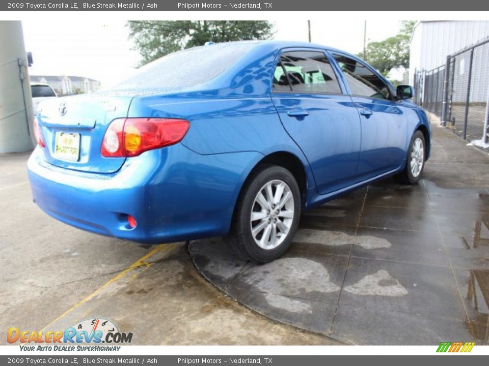 2009 Toyota Corolla LE Blue Streak Metallic / Ash Photo #8