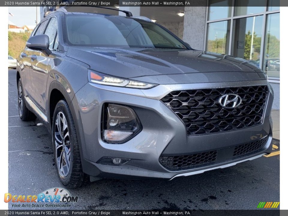 2020 Hyundai Santa Fe SEL 2.0 AWD Portofino Gray / Beige Photo #1