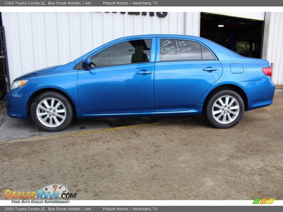 2009 Toyota Corolla LE Blue Streak Metallic / Ash Photo #9