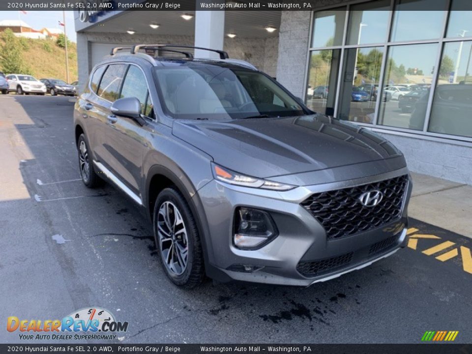2020 Hyundai Santa Fe SEL 2.0 AWD Portofino Gray / Beige Photo #2