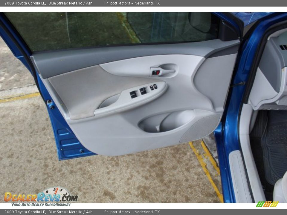2009 Toyota Corolla LE Blue Streak Metallic / Ash Photo #10