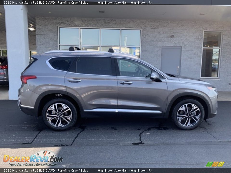 2020 Hyundai Santa Fe SEL 2.0 AWD Portofino Gray / Beige Photo #3