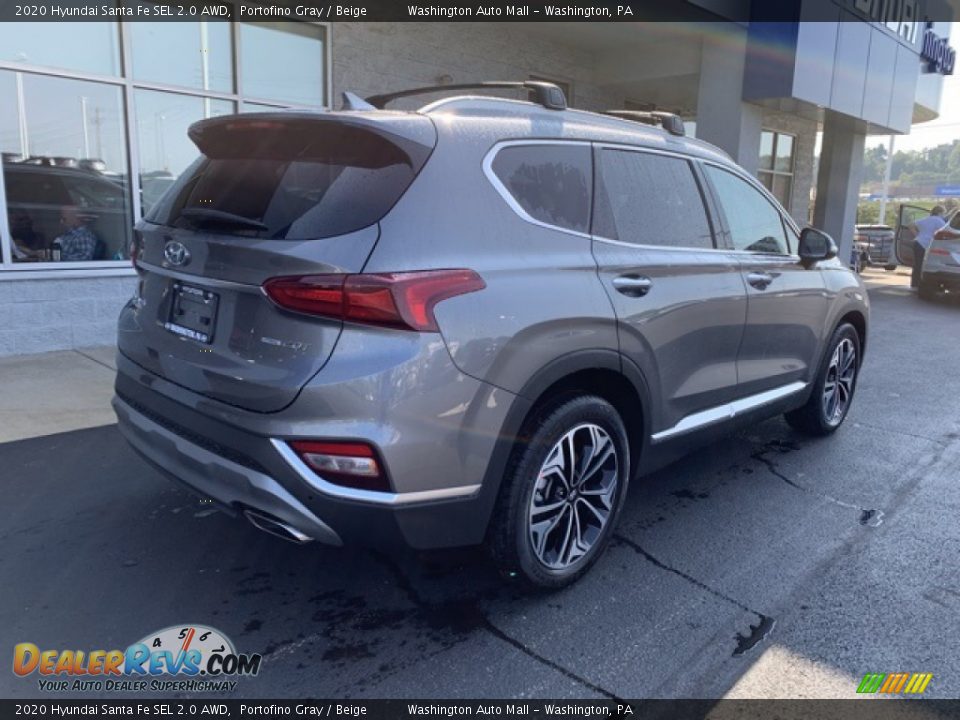 2020 Hyundai Santa Fe SEL 2.0 AWD Portofino Gray / Beige Photo #4