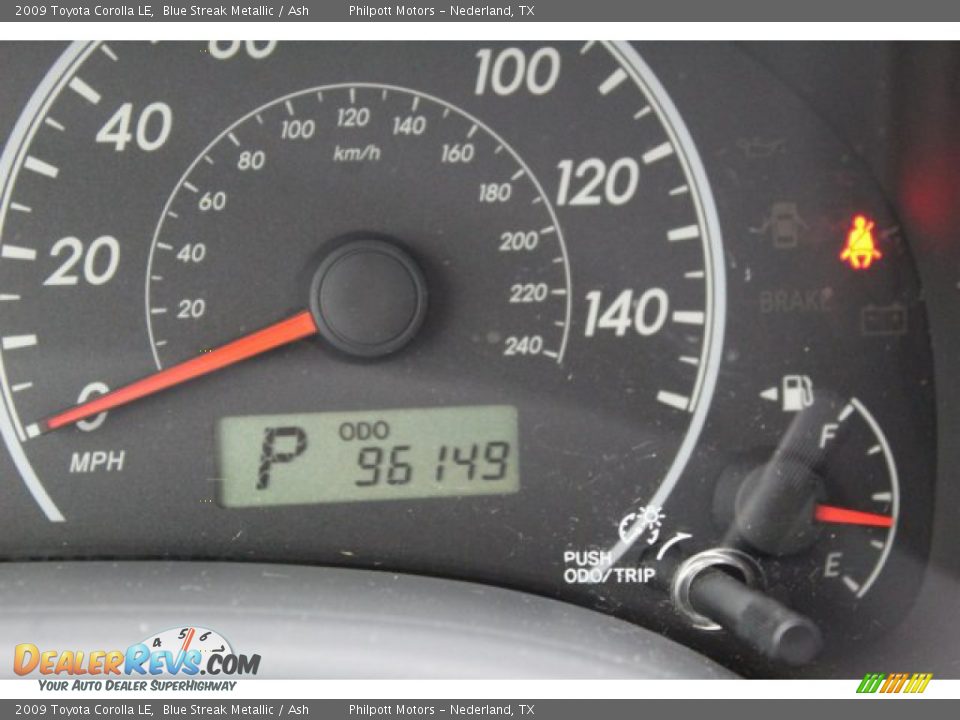2009 Toyota Corolla LE Blue Streak Metallic / Ash Photo #13