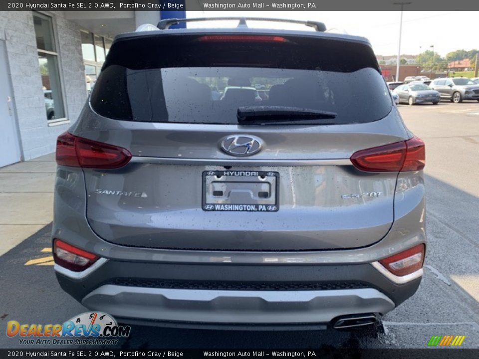 2020 Hyundai Santa Fe SEL 2.0 AWD Portofino Gray / Beige Photo #5