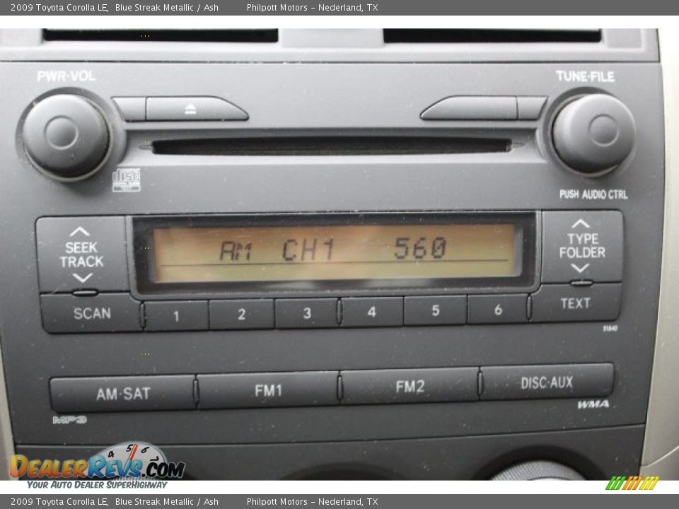 2009 Toyota Corolla LE Blue Streak Metallic / Ash Photo #14
