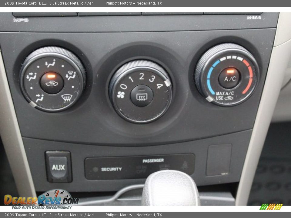 2009 Toyota Corolla LE Blue Streak Metallic / Ash Photo #15