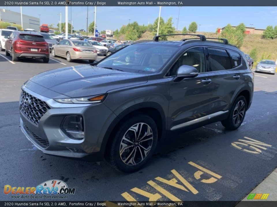 2020 Hyundai Santa Fe SEL 2.0 AWD Portofino Gray / Beige Photo #7