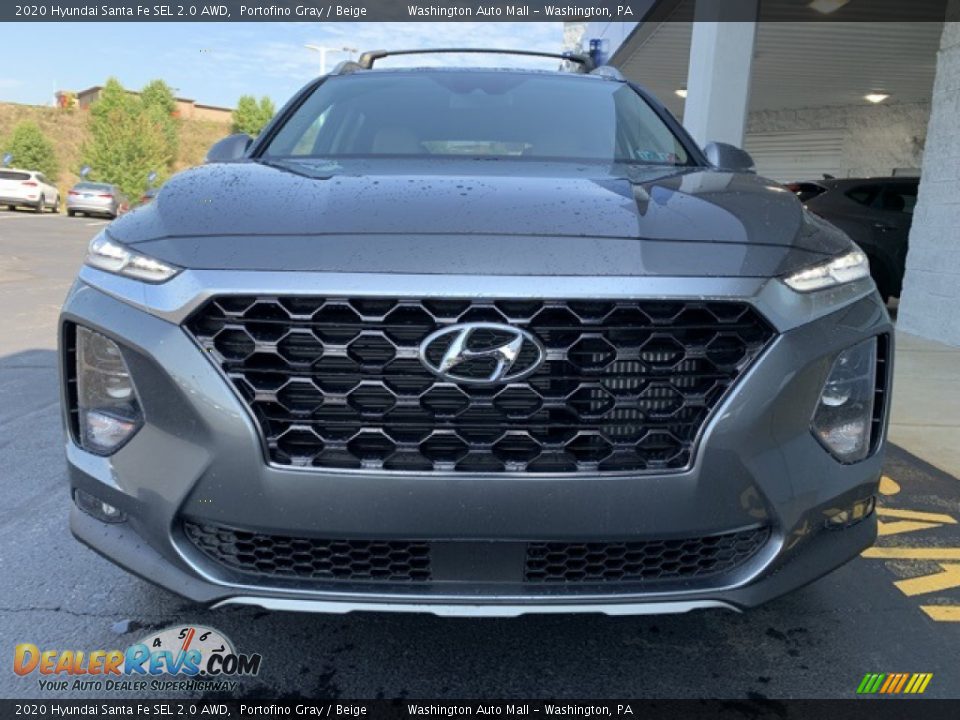 2020 Hyundai Santa Fe SEL 2.0 AWD Portofino Gray / Beige Photo #8