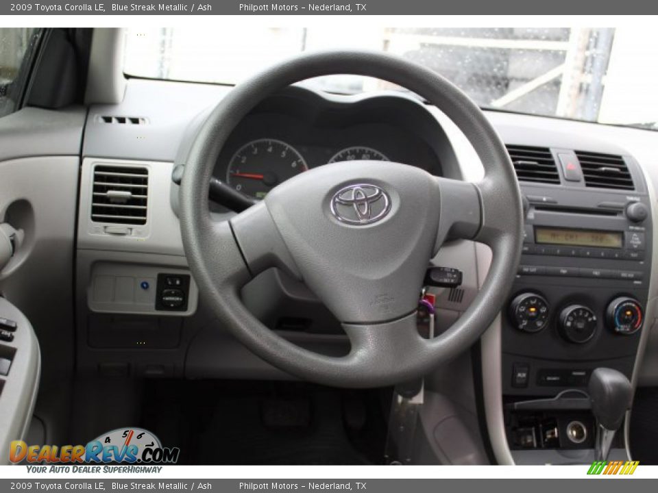 2009 Toyota Corolla LE Blue Streak Metallic / Ash Photo #19