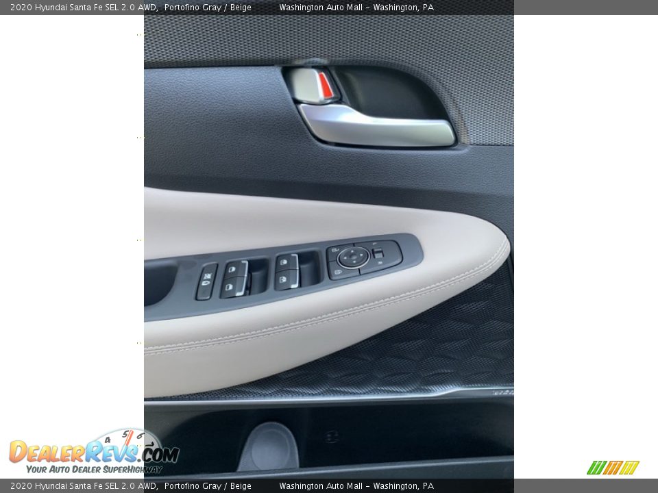 2020 Hyundai Santa Fe SEL 2.0 AWD Portofino Gray / Beige Photo #12