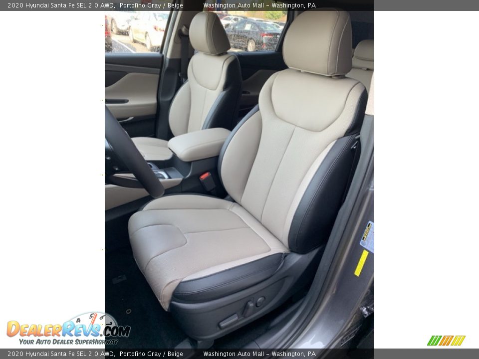 2020 Hyundai Santa Fe SEL 2.0 AWD Portofino Gray / Beige Photo #15