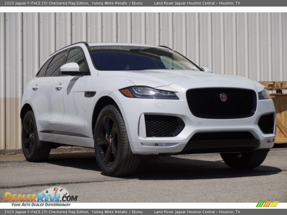 2020 Jaguar F-PACE 25t Checkered Flag Edition Yulong White Metallic / Ebony Photo #3