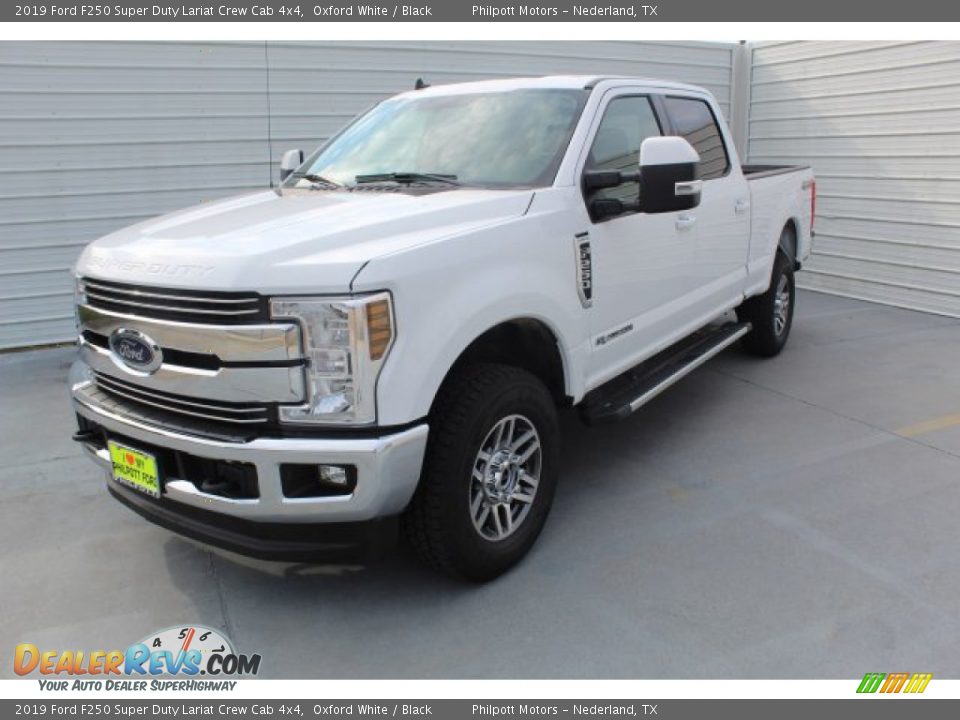 2019 Ford F250 Super Duty Lariat Crew Cab 4x4 Oxford White / Black Photo #4