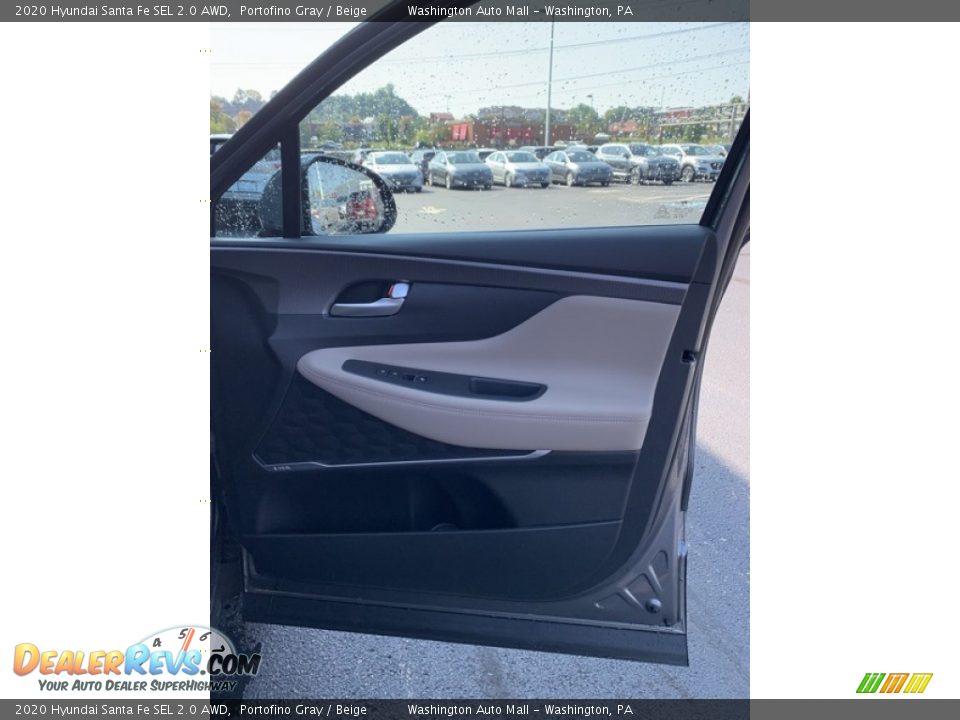 2020 Hyundai Santa Fe SEL 2.0 AWD Portofino Gray / Beige Photo #28