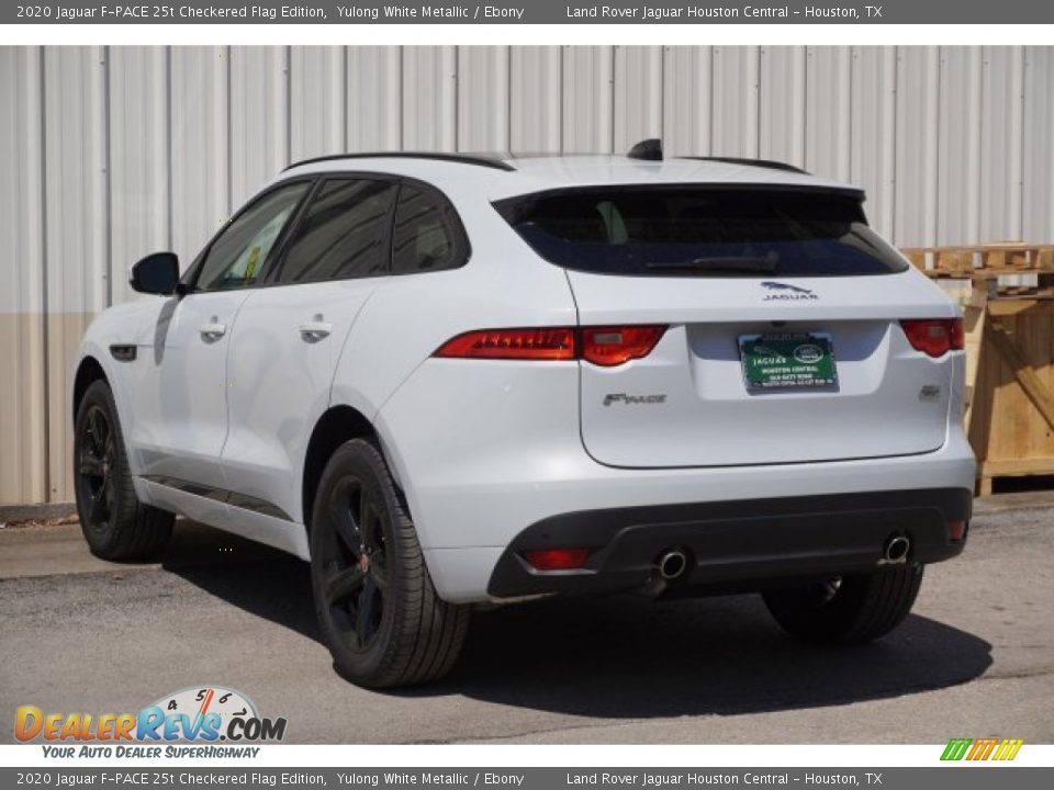 2020 Jaguar F-PACE 25t Checkered Flag Edition Yulong White Metallic / Ebony Photo #7