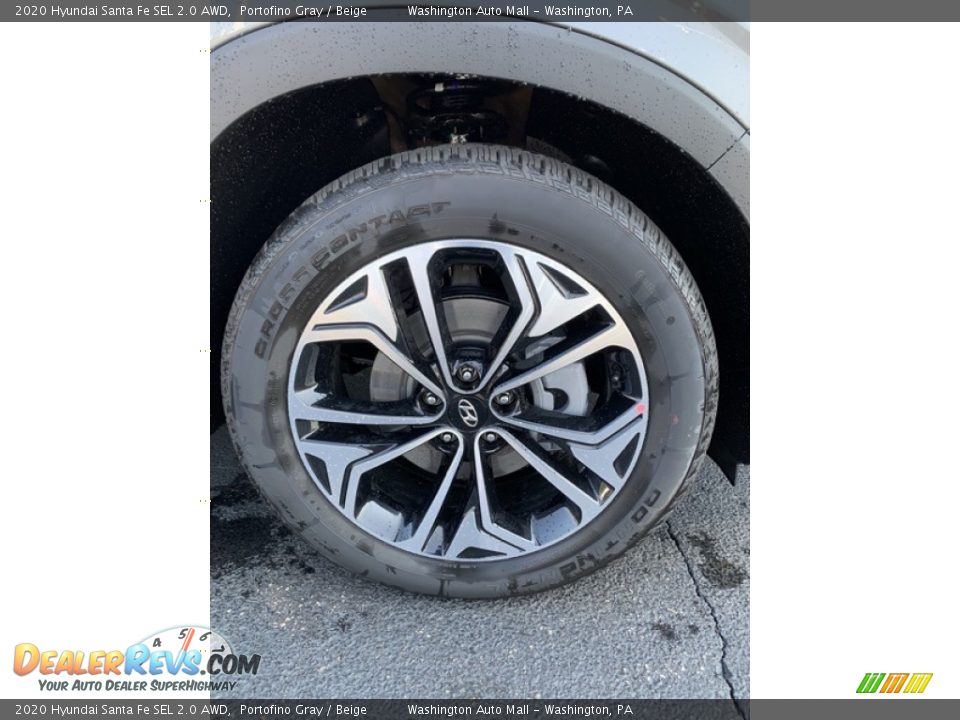 2020 Hyundai Santa Fe SEL 2.0 AWD Portofino Gray / Beige Photo #32