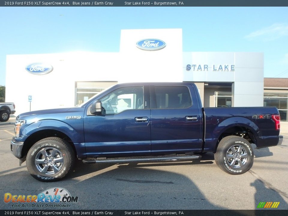 2019 Ford F150 XLT SuperCrew 4x4 Blue Jeans / Earth Gray Photo #1