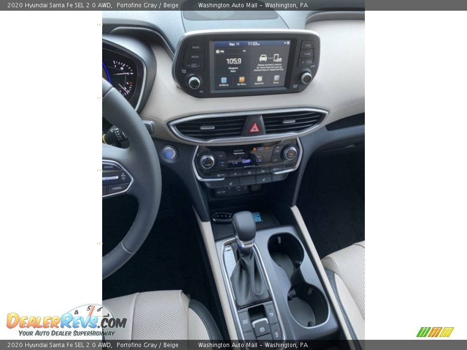 2020 Hyundai Santa Fe SEL 2.0 AWD Portofino Gray / Beige Photo #34