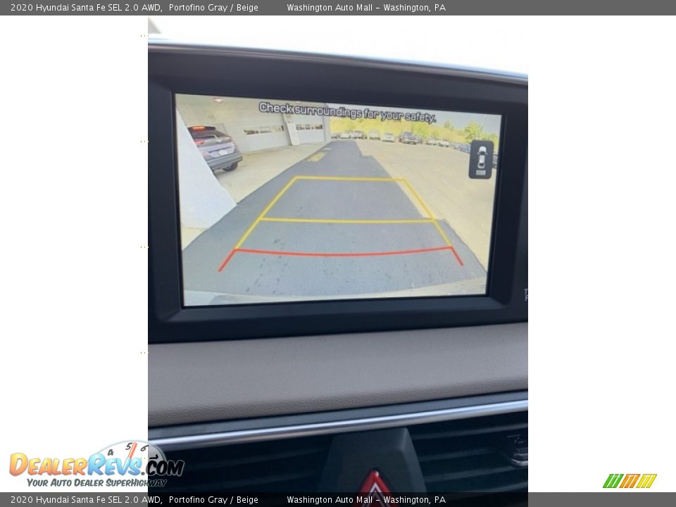 2020 Hyundai Santa Fe SEL 2.0 AWD Portofino Gray / Beige Photo #35