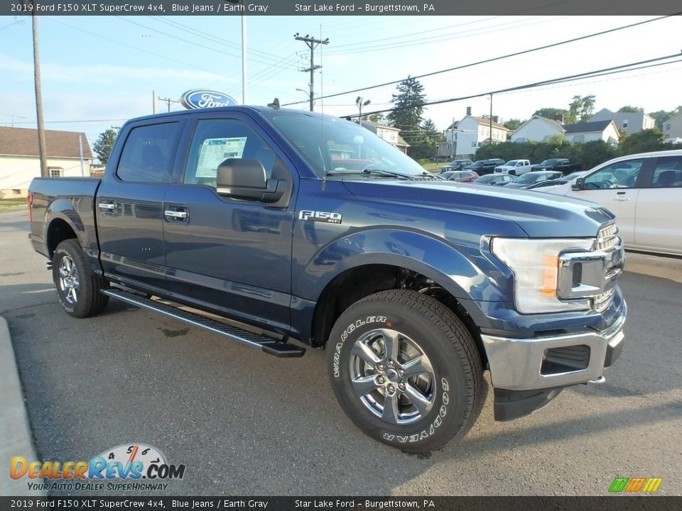 2019 Ford F150 XLT SuperCrew 4x4 Blue Jeans / Earth Gray Photo #3