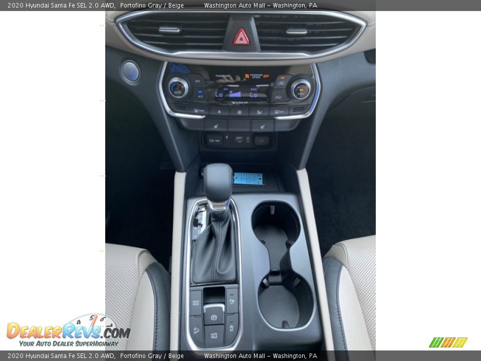 2020 Hyundai Santa Fe SEL 2.0 AWD Portofino Gray / Beige Photo #36