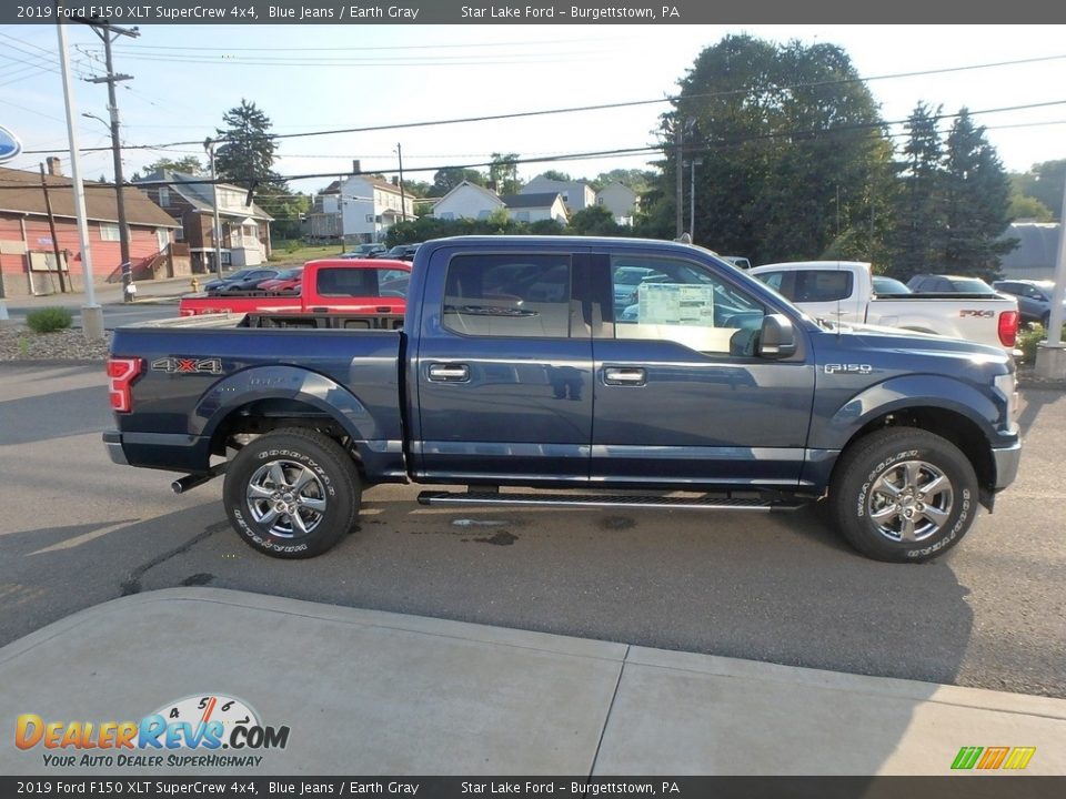 2019 Ford F150 XLT SuperCrew 4x4 Blue Jeans / Earth Gray Photo #4