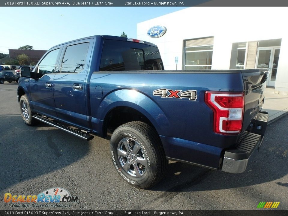 2019 Ford F150 XLT SuperCrew 4x4 Blue Jeans / Earth Gray Photo #7