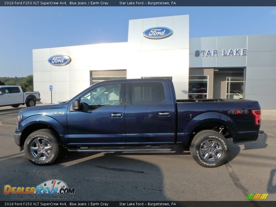 2019 Ford F150 XLT SuperCrew 4x4 Blue Jeans / Earth Gray Photo #8