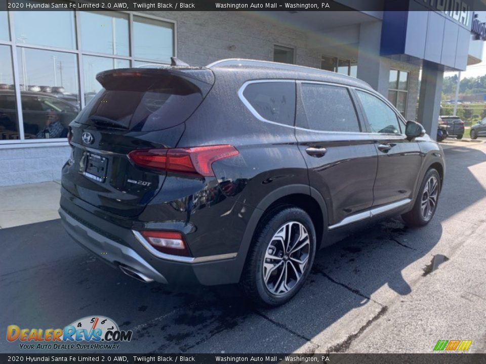 2020 Hyundai Santa Fe Limited 2.0 AWD Twilight Black / Black Photo #4