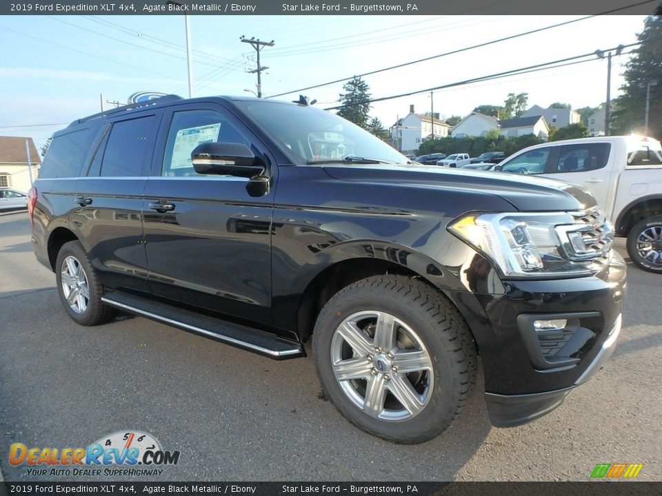 Agate Black Metallic 2019 Ford Expedition XLT 4x4 Photo #3