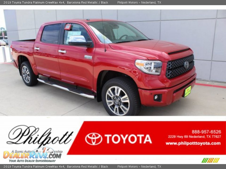 2019 Toyota Tundra Platinum CrewMax 4x4 Barcelona Red Metallic / Black Photo #1