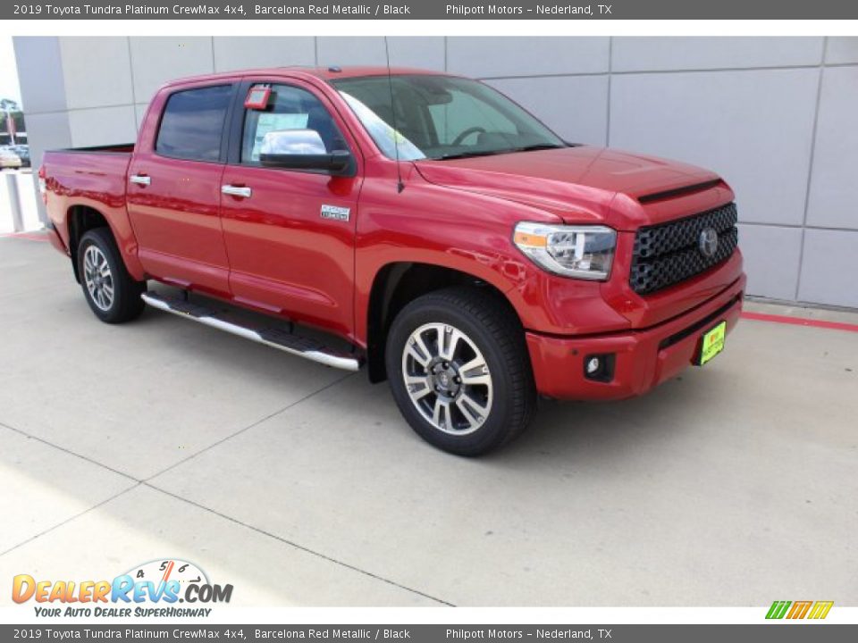 2019 Toyota Tundra Platinum CrewMax 4x4 Barcelona Red Metallic / Black Photo #2