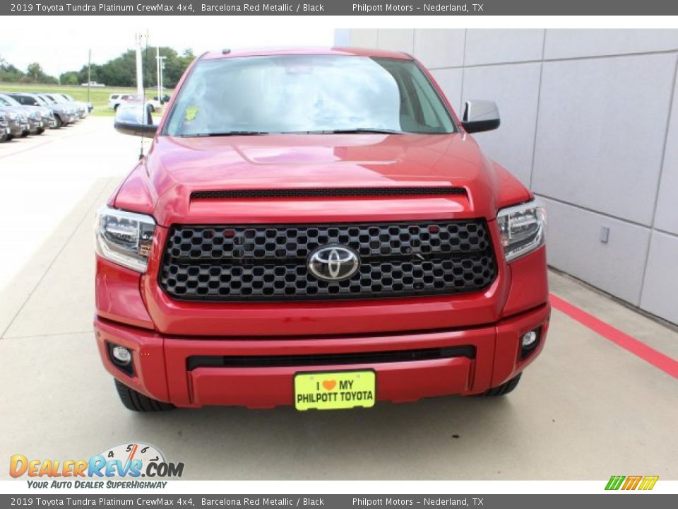 2019 Toyota Tundra Platinum CrewMax 4x4 Barcelona Red Metallic / Black Photo #3