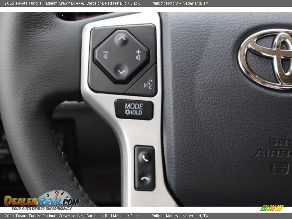2019 Toyota Tundra Platinum CrewMax 4x4 Barcelona Red Metallic / Black Photo #12