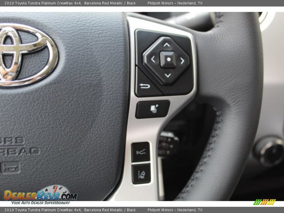 2019 Toyota Tundra Platinum CrewMax 4x4 Barcelona Red Metallic / Black Photo #13