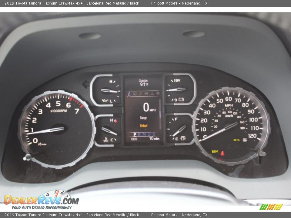 2019 Toyota Tundra Platinum CrewMax 4x4 Barcelona Red Metallic / Black Photo #14