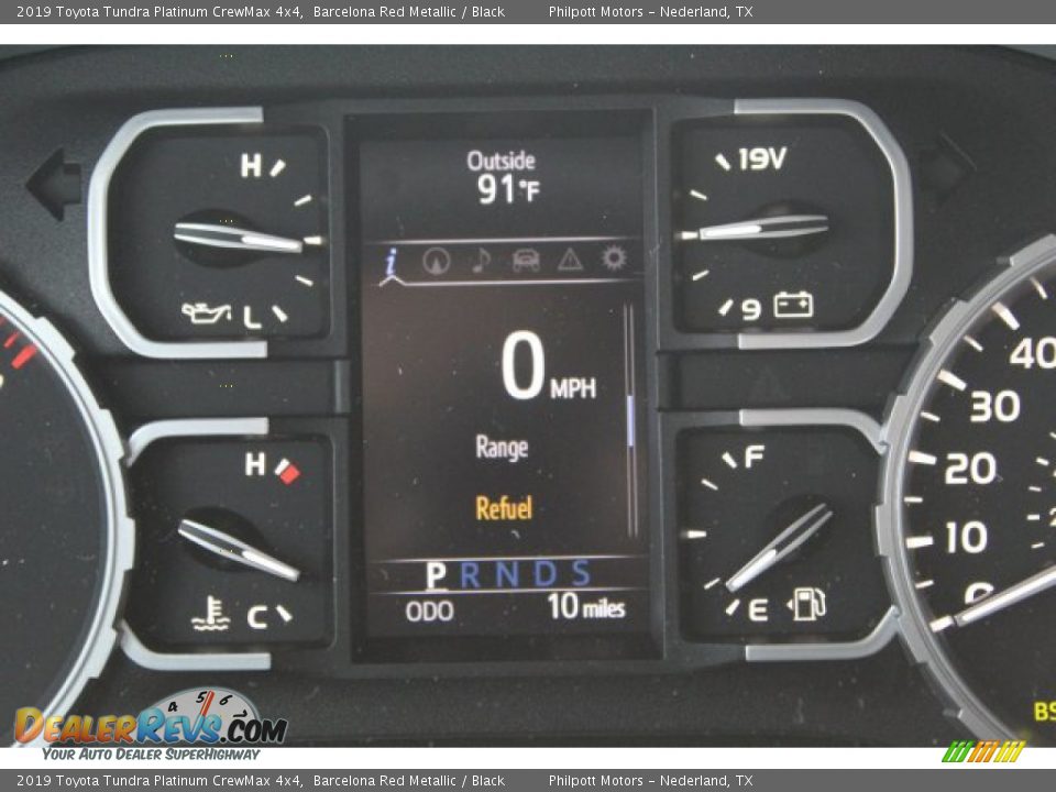 2019 Toyota Tundra Platinum CrewMax 4x4 Barcelona Red Metallic / Black Photo #15