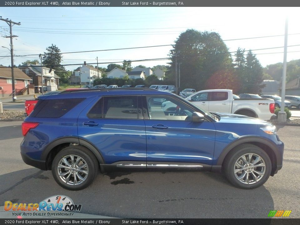 2020 Ford Explorer XLT 4WD Atlas Blue Metallic / Ebony Photo #4