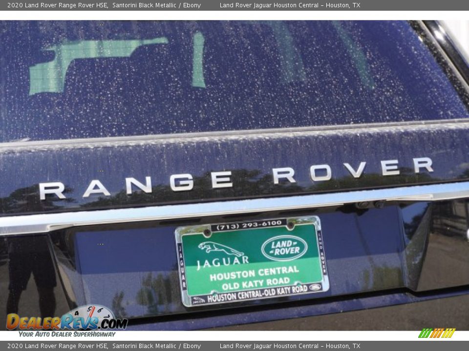 2020 Land Rover Range Rover HSE Santorini Black Metallic / Ebony Photo #11