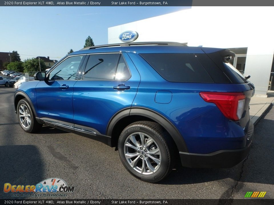 2020 Ford Explorer XLT 4WD Atlas Blue Metallic / Ebony Photo #8