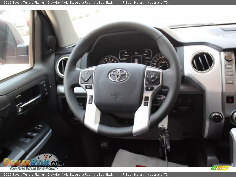 2019 Toyota Tundra Platinum CrewMax 4x4 Barcelona Red Metallic / Black Photo #23